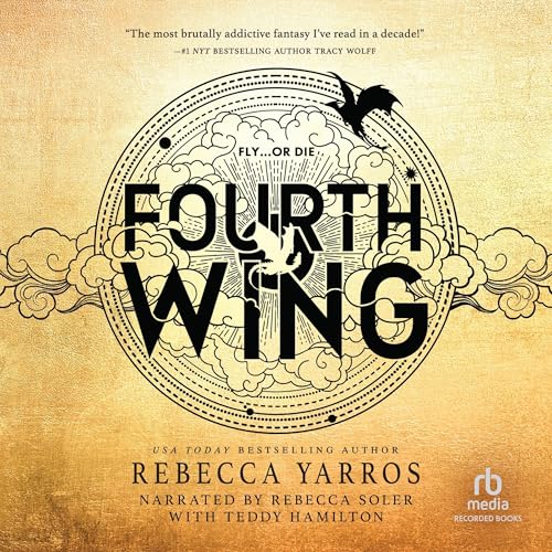 Fourth Wing audiobook cover